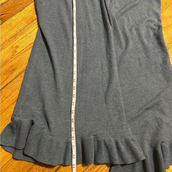 Vida Milano Women's Size  Large Soft Wool Blend Ruffled Duster Cardigan - Picture 7 of 8